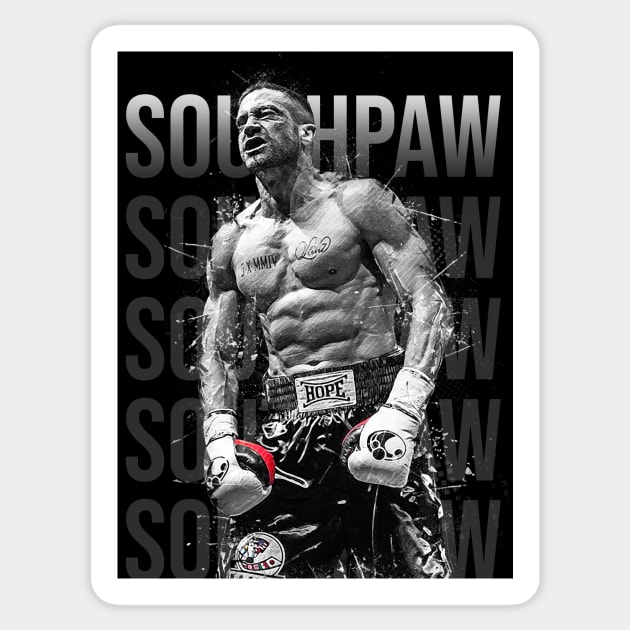 Billy Hope Southpaw Sticker by Creativedy Stuff